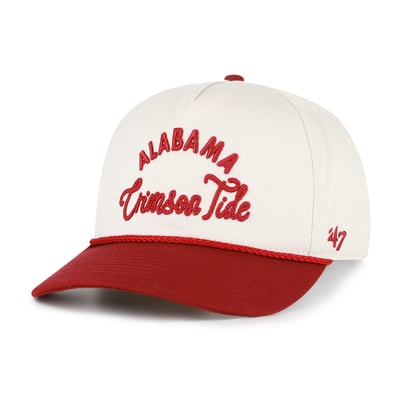 Alabama Crimson Tide '47 Women's Rope Script Hitch Adjustable Hat - Cream/Crimson