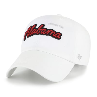 Alabama Crimson Tide '47 Women's Trendy Script Clean Up Adjustable Hat - White