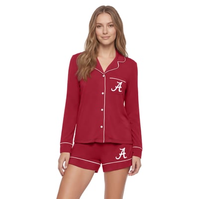 Alabama Crimson Tide Concepts Sport Women's Medley Sleep Set - Crimson