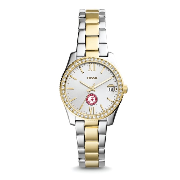 Ladies Fossil College Collection Alabama Stainless Steel Watch University Of Alabama Ladies Fossil Stainless Steel Watch  main image 4