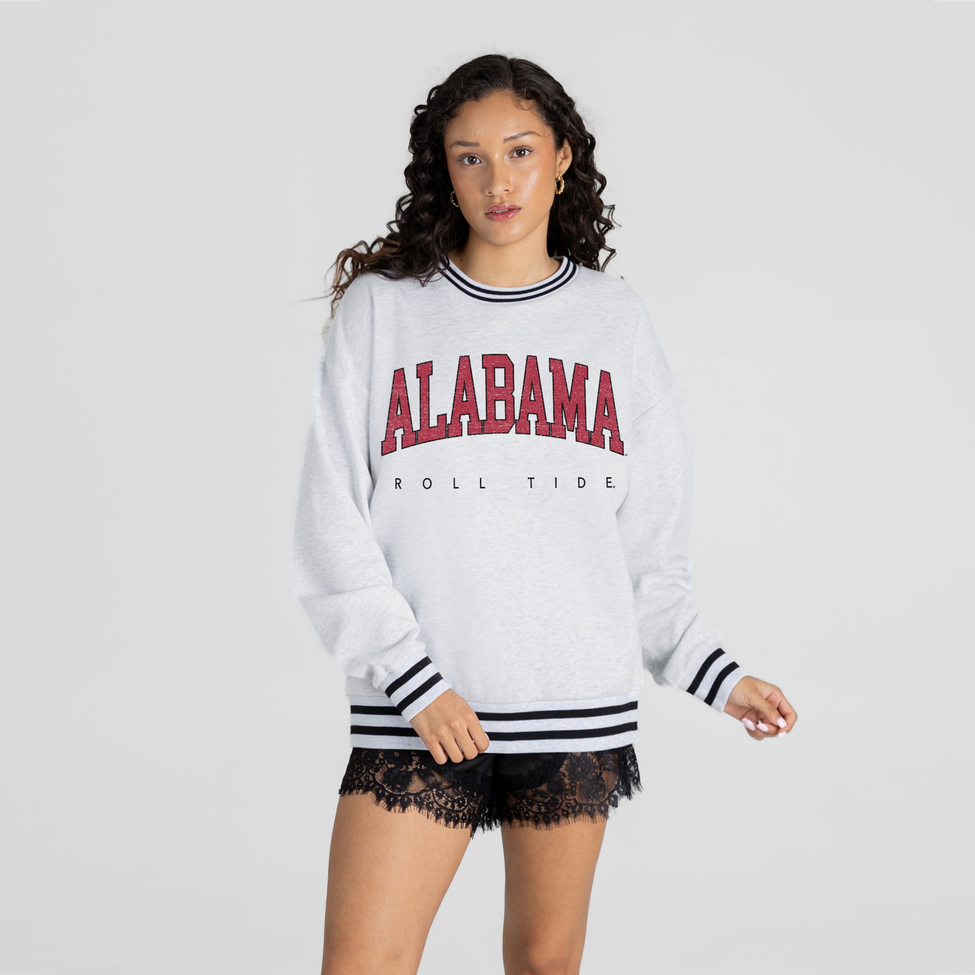 Alabama Women's Gameday Couture Easy Energy Sweatshirt - Ash