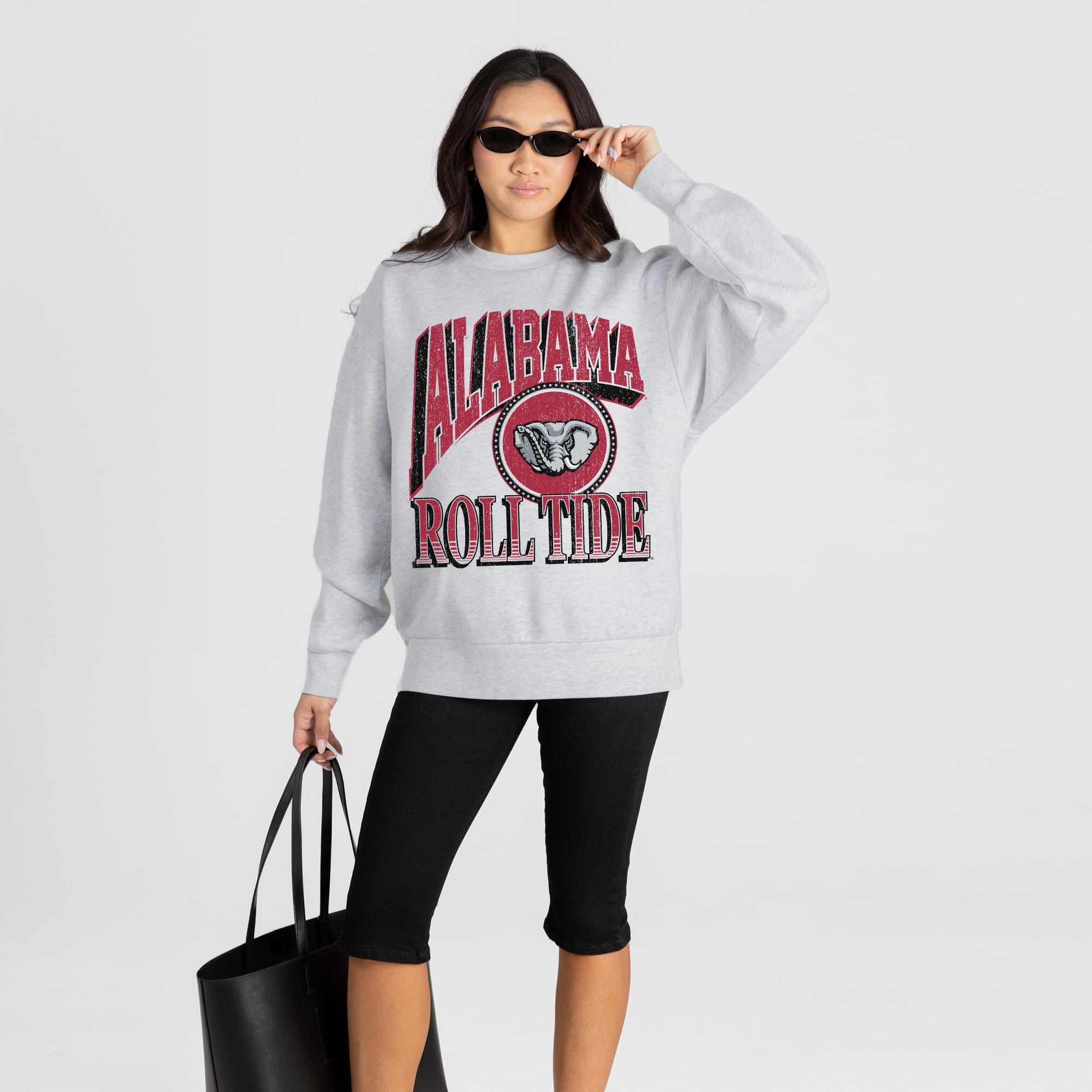 Alabama Women's Gameday Couture Game On Sweatshirt - Ash