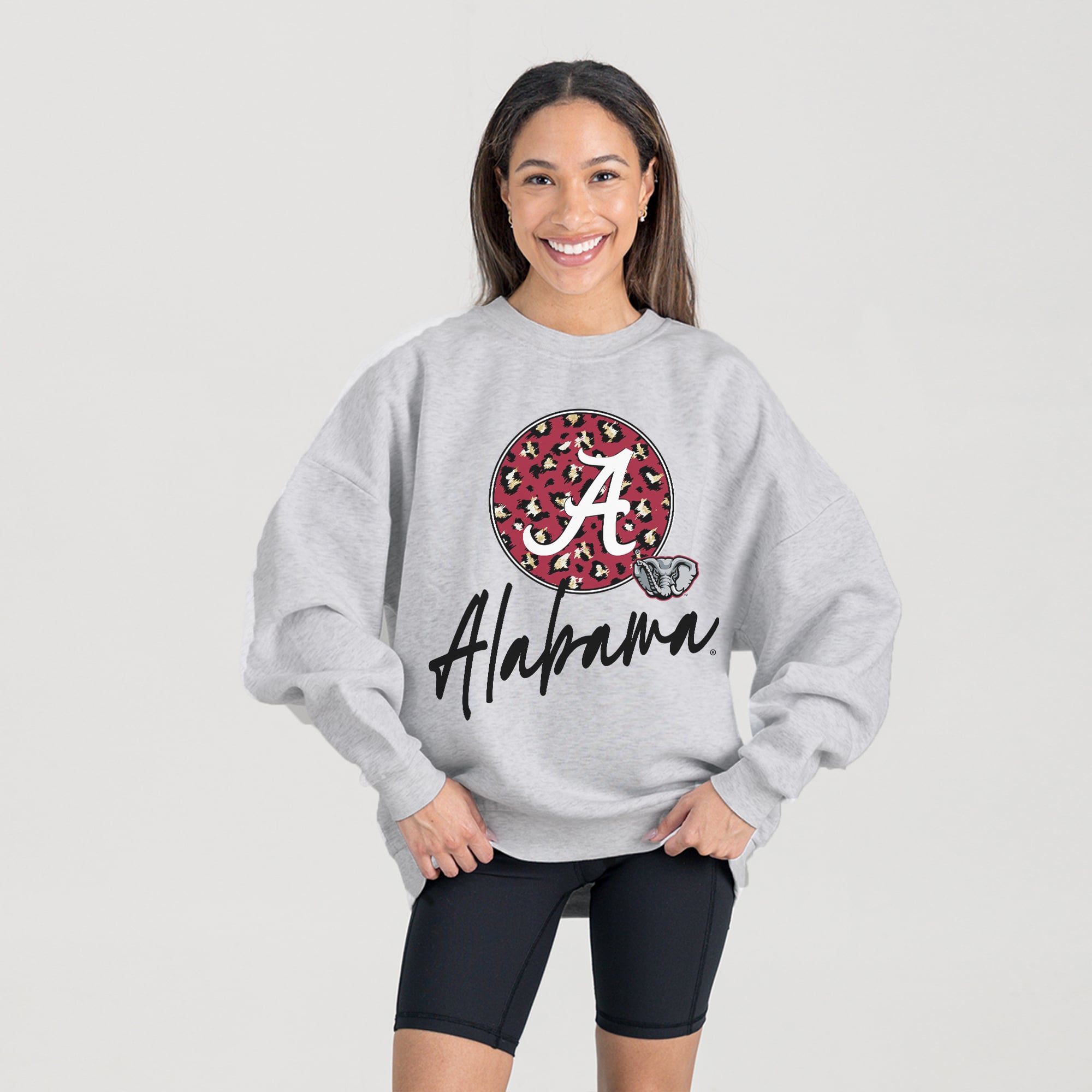 Alabama Women's Gameday Couture Premium Fleece Pullover Sweatshirt - Ash