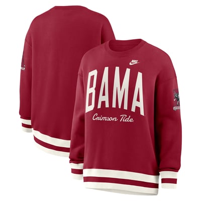  Alabama Crimson Tide Nike Women's Oversized Legacy Arch Phoenix Sweatshirt - Crimson