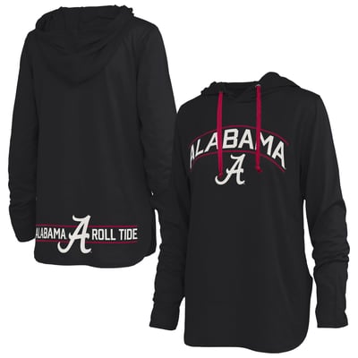 Alabama Crimson Tide Pressbox Women's Allie Long Sleeve Hooded T-Shirt - Black
