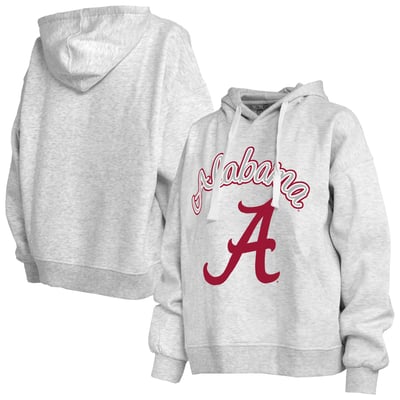  Alabama Crimson Tide Pressbox Women's Janise Pullover Hoodie - Heather Gray