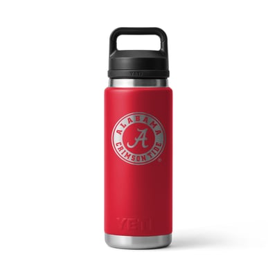 Alabama Crimson Tide YETI 26oz. Rambler Chug Water Bottle