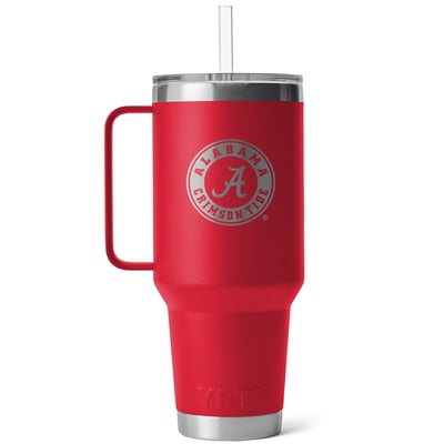 Alabama Crimson Tide YETI 42oz. Rambler Straw Mug