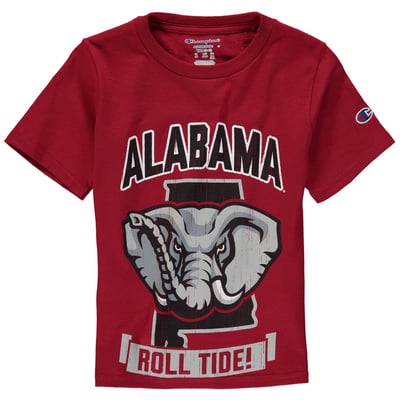 Alabama Crimson Tide Champion Youth Strong Mascot T-Shirt - Crimson