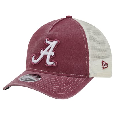 Alabama Crimson Tide New Era Youth 9Forty A-Frame M-Crown Retro Adjustable Trucker Hat - Crimson