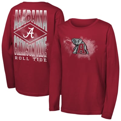 Alabama Crimson Tide Outerstuff Youth Full Steam Long Sleeve T-Shirt - Crimson