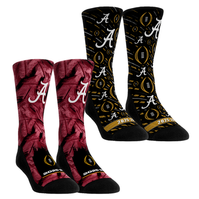  Alabama Crimson Tide Rock Em Youth 2025-26 College Football Playoff Two-Pack Crew Sock Set