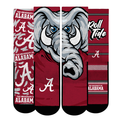  Alabama Crimson Tide Rock Em Youth Fan Favorite Three-Pack Crew Sock Set - Crimson
