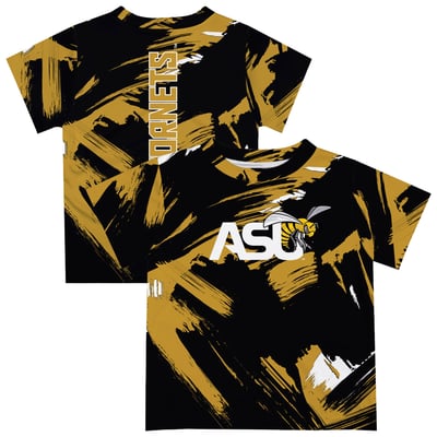 Alabama State Hornets Vive La Fete Newborn & Infant Paint Brush T-Shirt - Gold