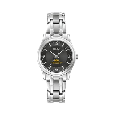 Alabama State Hornets Bulova Women's Corporate Collection Stainless Steel Watch - Black