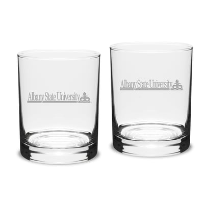 Albany State Golden Rams 14oz. 2-Piece Classic Double Old-Fashioned Glass Set