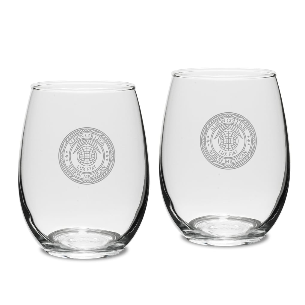 Albion Britons 15oz. 2-Piece Stemless Wine Glass Set