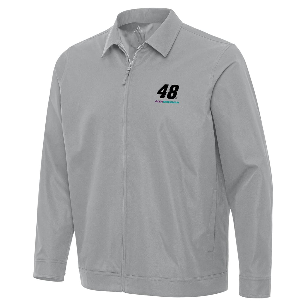  Alex Bowman Antigua Pivot Full-Zip Jacket - Gray