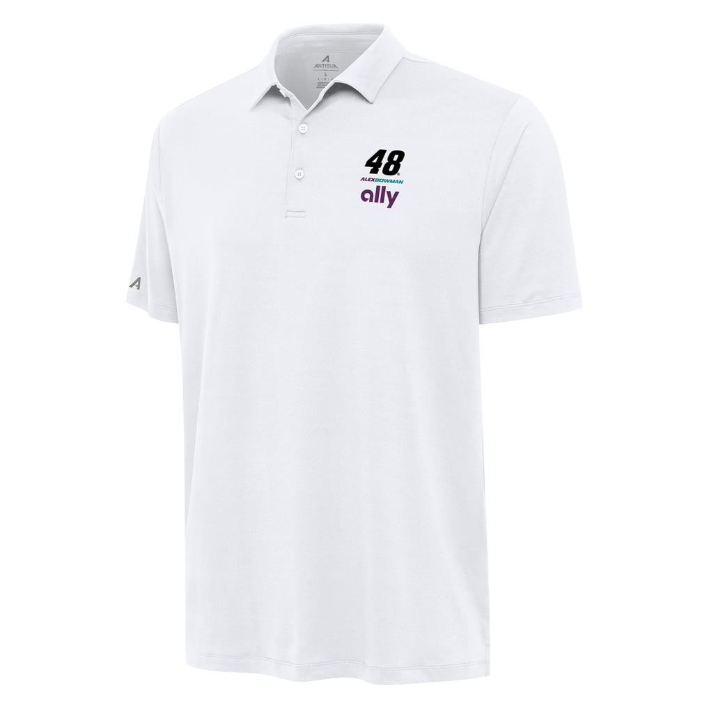 Alex Bowman Antigua Reprocess Polo - White
