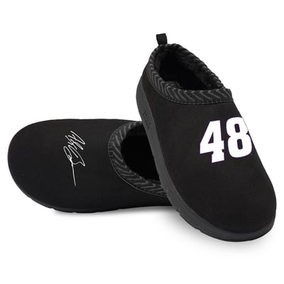 Alex Bowman ISlide Unisex Number & Signature Mission Slippers - Black