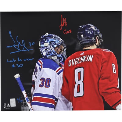 Alex Ovechkin & Henrik Lundqvist Autographed Fanatics Authentic 16" x 20" Spotlight Photograph with Multiple Inscriptions - Limited Edition of 10