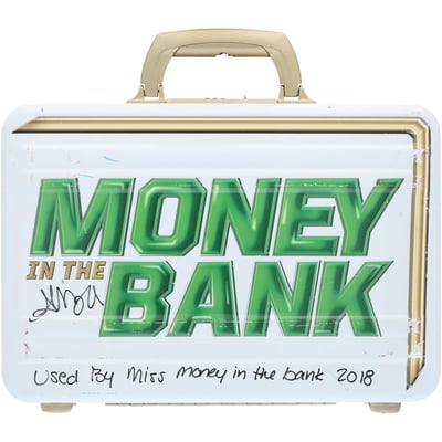 Alexa Bliss WWE Autographed Event-Used Women's Money In The Bank Briefcase with "Used by Miss Money In The Bank 2018" Inscription - Carried by Alexa Bliss in 2018