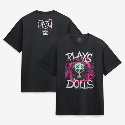 Alexa Bliss Toddler Plays With Dolls T-Shirt - Black