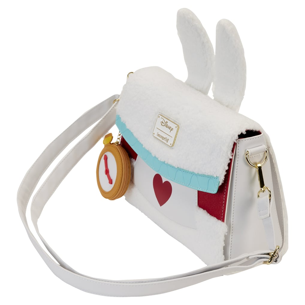 Alice in Wonderland Loungefly White Rabbit Cosplay Crossbody Bag display picture 2