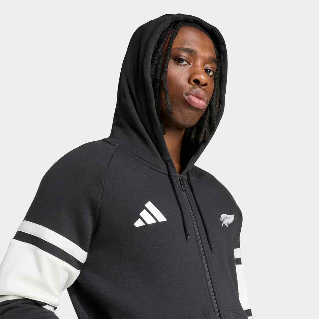 adidas All Blacks Black Leisurewear Full-Zip Hoodie