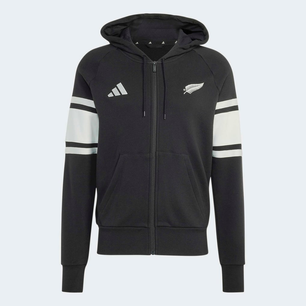 adidas All Blacks Black Leisurewear Full-Zip Hoodie