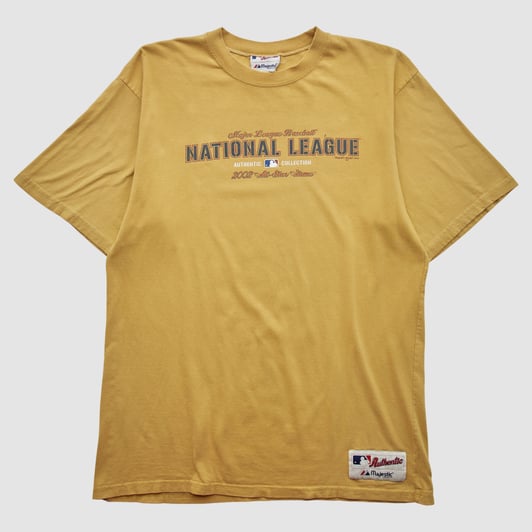 All-Star Game Majestic 2002 T-shirt - Yellow - M by Fanatics Real Vintage