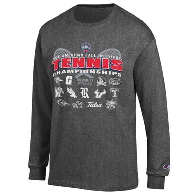 Champion Unisex 2026 American Conference Fall Tennis Championship Long Sleeve T-Shirt - Gray