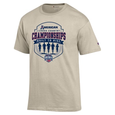 Champion Unisex 2026 American Conference Cross Country Championship T-Shirt - Oatmeal