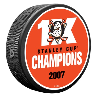 Anaheim Ducks 1X Champions Hockey Puck