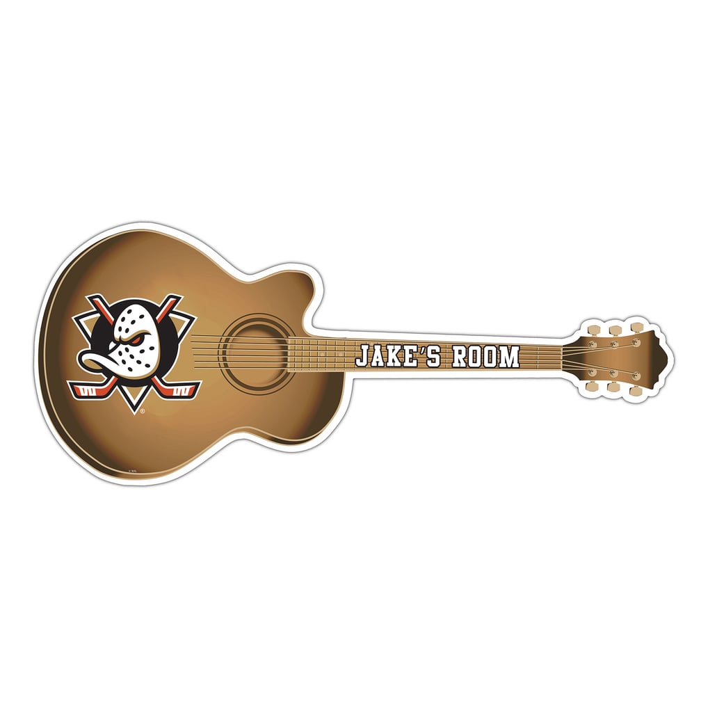 Anaheim Ducks 24" Customizable Guitar Sign