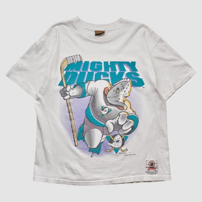 Anaheim Ducks Nutmeg Mills 90s T-shirt - White - M by Fanatics Real Vintage