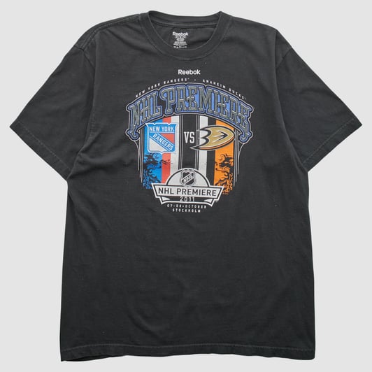 Anaheim Ducks Reebok 2011 T-shirt - Black - L by Fanatics Real Vintage
