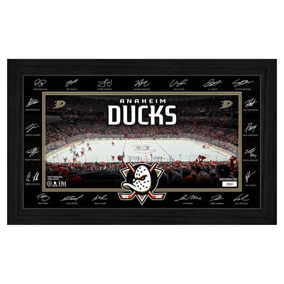 Anaheim Ducks Highland Mint Limited Edition 2026–27 Facsimile Signature 12" x 20" Rink Framed Photo