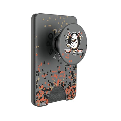 Anaheim Ducks Keyscaper Confetti PopSockets Magnetic Wallet