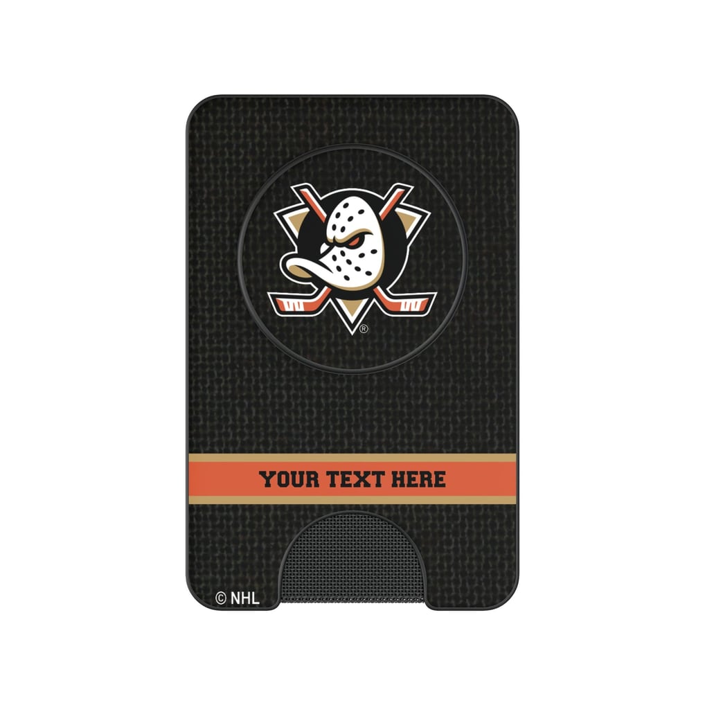 Anaheim Ducks Keyscaper Personalized Solid PopSockets Magnetic Wallet