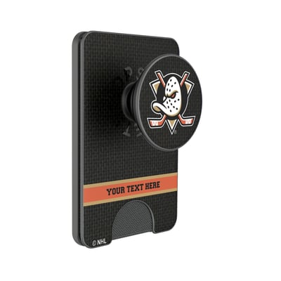 Anaheim Ducks Keyscaper Personalized Solid PopSockets Magnetic Wallet