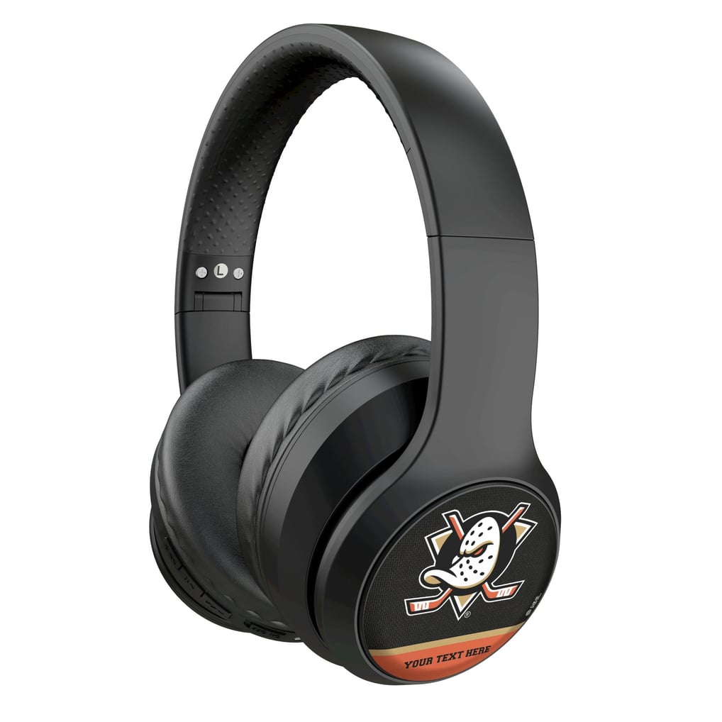 Anaheim Ducks Keyscaper Personalized Solid Wireless Bluetooth Headphones With Case
