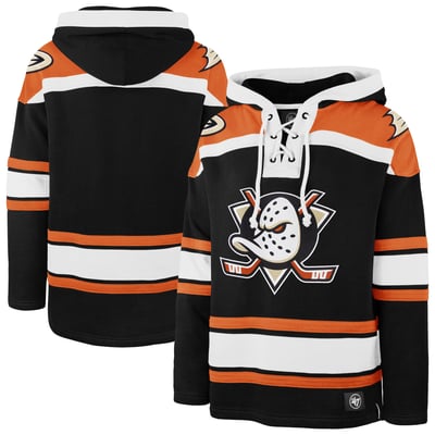  Anaheim Ducks '47 Superior Lacer Hoodie - Black