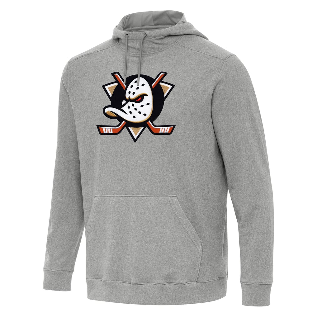 Anaheim Ducks Antigua Cloud Pullover Hoodie - Heather Gray