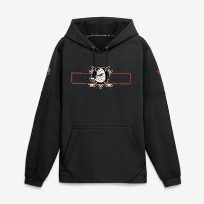 Anaheim Ducks Fanatics Authentic Pro Rink Fleece Pullover Hoodie - Black