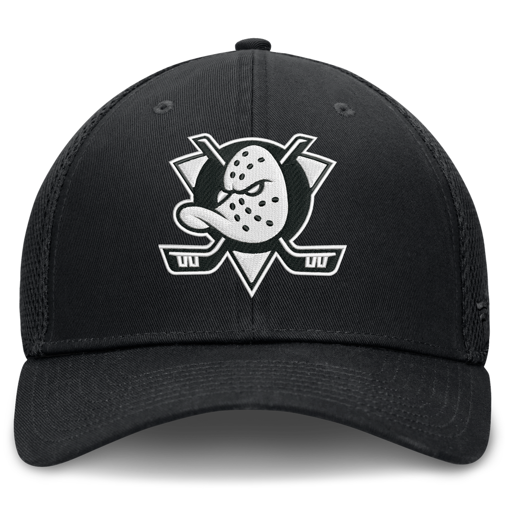 Fanatics Anaheim Ducks Black Tonal Meshback Stretch Hat