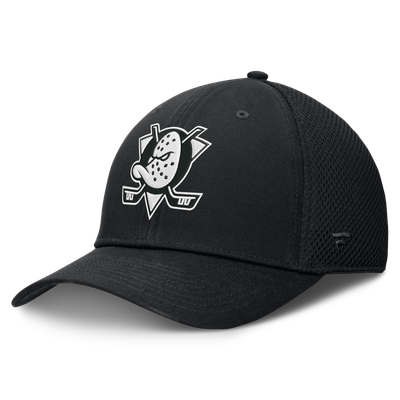  Anaheim Ducks Fanatics Tonal Meshback Stretch Hat - Black