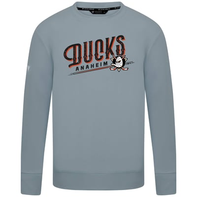  Anaheim Ducks Levelwear Mandate Longtimer Crew Sweatshirt - Gray