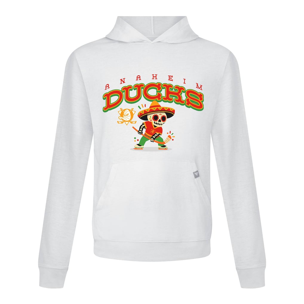 Men's Anaheim Ducks Levelwear White DOTD Sugar Skull Player Relay ...