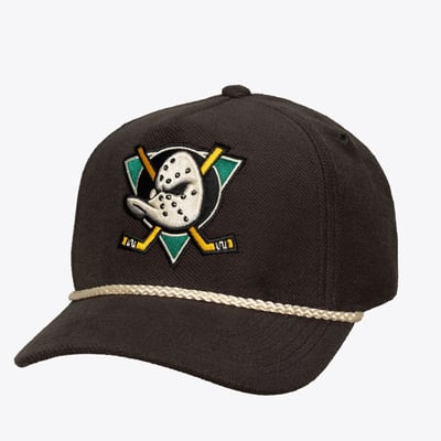  Anaheim Ducks Mitchell & Ness Heritage Hues Pro Crown Snapback Hat - Charcoal